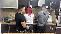 my husband s friend grabs my ass when i m cooking next to my husband who doesn t know that his friend treats me like a slut ntr min - PornoSexizlexxxx.me