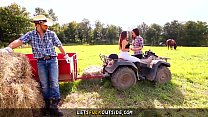 Let's Fuck Outside - Cowgirls gets Fucked by Co... Konulu Porno
