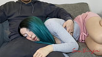 i try resting on my step brother s lap while watching a movie only to be fucked in my mouth min Konulu Porno