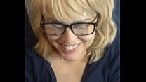 just a facial facial on cute wife smiling cum on glasses sec Konulu Porno