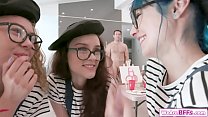 3 teen artist fucked by their nude model Konulu Porno