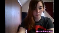 Sexy redheaded teen teases on webcam Konulu Porno