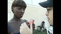 Young ebony chick with perky tits and red hair ... Konulu Porno