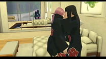 naruto hentai episode sakura and konan manage to have a threesome and end up fucking with their two friends as they like milk a lot min Konulu Porno