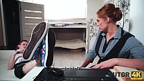 tutor k english instructor gives a pleasant blowjob and gets drilled min Konulu Porno