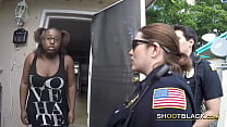 Criminal cheats on wife with TWO HORNY WHITE COPS Konulu Porno