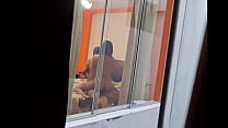 I spy on my friends from my room (work trip). I... Konulu Porno
