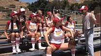 A baseball team full of sluts uses their bodies... Konulu Porno