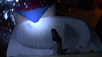 peeing blue underpants over sink sec Konulu Porno