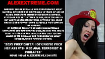 Sexy firefighter Hotkinkyjo fuck her ass with r... Konulu Porno