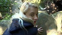 Blonde teen gets fucked and sucks cock in a for... Konulu Porno