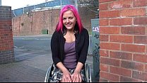 Wheelchair bound Leah Caprice in uk flashing an... Konulu Porno