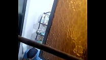 young man fists himself in the bathroom at work sec Konulu Porno