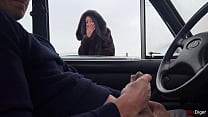 stranger gave me a handjob through the car window on public parking min Konulu Porno