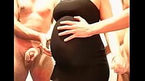 Pregnant in black dress gangbang Konulu Porno