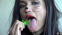licking a lollipop cat pet play viva athena sucks a ring pop as a lollipop licker how many licks will it take for her to finish don t you wish this was your cock min Konulu Porno