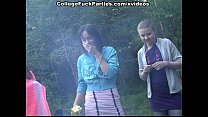 Russian students staged an orgy in the woods Konulu Porno