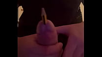 Teen sounding with pencil and brush Konulu Porno