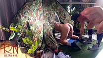 Sex in camp. A stranger fucks a nudist lady in ... Konulu Porno