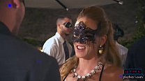 Cougar chicks horny as ever throw a masquerade ... Konulu Porno