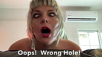  quot omg that s my asshole quot wrong hole min Konulu Porno