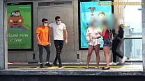 Meeting Two HOT ASS Babes At Bus Stop Ends In I... Konulu Porno