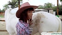 hot and sexy amateur cowgirl rides cock for cash in an outdoor sex min Konulu Porno