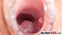 Pussy close-ups of naugthy nurse Olga Barz Konulu Porno