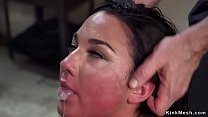 Brunette slave handled with anal training Konulu Porno