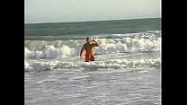 hot blonde with big nice tits deepthroating and fucking in various positions on the beach with a muscular stallion min Konulu Porno