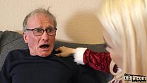 Nice Old man fucks tight teen pussy and cums Konulu Porno