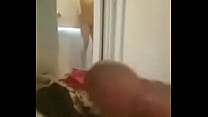 indian girl taking shower and boyfriend masturbation while watching her sec Konulu Porno