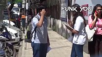 Girl Asking For Dick Size from Strangers! Funk ... Konulu Porno