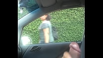 Jacking off in the car and tails busted with gu... Konulu Porno