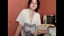 Wow adorable young girl showing nice tits on cam Konulu Porno