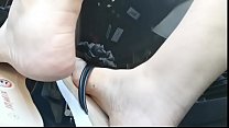 nicoletta s perfect feet while driving around the city tell me the truth wouldn t you want to lick them all min Konulu Porno