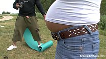 Pregnant babe fucked outside Konulu Porno