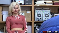 Tiny teen shoplifter busted by a big dicked mal... Konulu Porno