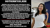 Hotkinkyjo fuck her ass with huge dildo from Mr... Konulu Porno