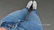 WETTING her Jeans on the streets of Budapest Konulu Porno