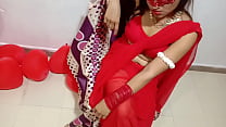 newly married indian wife in red sari celebrating valentine with her desi husband full hindi best xxx min Konulu Porno