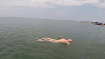 naked swimming at the ada bojana fkk resort min Konulu Porno