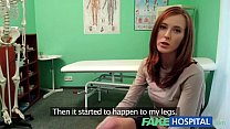 fakehospital passionate redheads tight pussy causes creampie from doctor min Konulu Porno