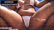 kriss hotwife in transparent micro bikini on salvador beach min Konulu Porno