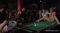 Hot blonde humiliated in public pool bar Konulu Porno