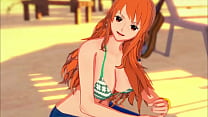 nami gives you the handjob of your life on the beach joi one piece min Konulu Porno