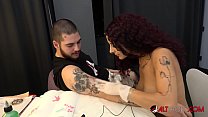 Fucking my sexy big tit tattoo artist Mara Mart... Konulu Porno