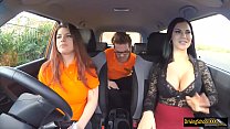 lucia threesome during her driving test min Konulu Porno
