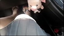 hot pedal pumping and foot worship in my dirty car while i m driving in flip flops min Konulu Porno