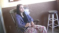 Emily Grey hot teen girl smoking a cigarette Konulu Porno